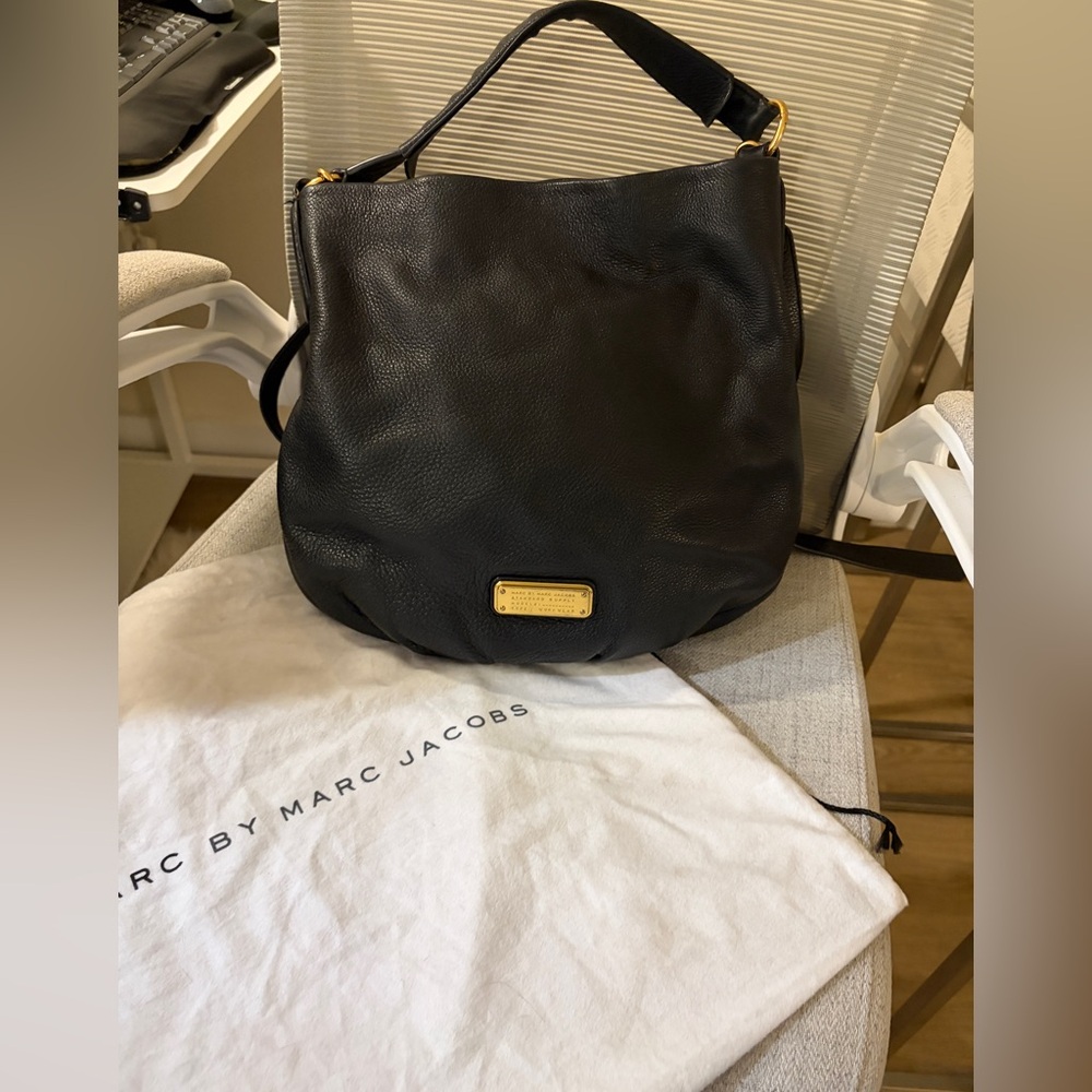 Marc by Marc Jacobs Black Leather Hobo Bag